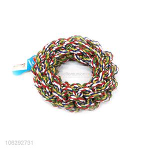 Wholesale Colorful Woven Cotton Rope For Pet