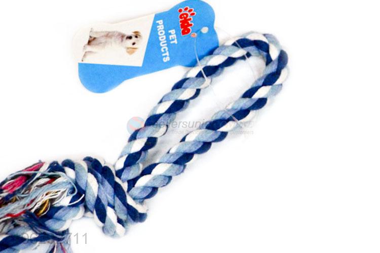 Unique Design Colorful Knotted Cotton Rope For Pet