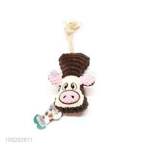 Good Quality Cartoon Cow Pet Toy Chew Toy