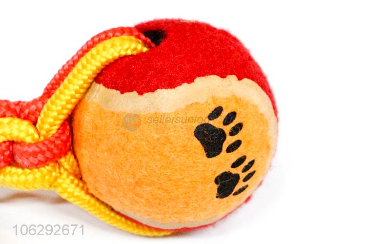 Fashion Pet Toy Cotton Knot Rope Ball Dog Toy