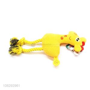 Fashion Woven Cartoon Chicken Pet Toy