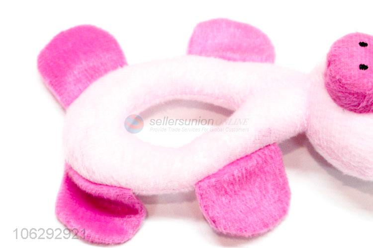 Hot Selling Cartoon Pig Flannelette Pet Toy