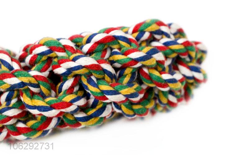 Wholesale Colorful Woven Cotton Rope For Pet