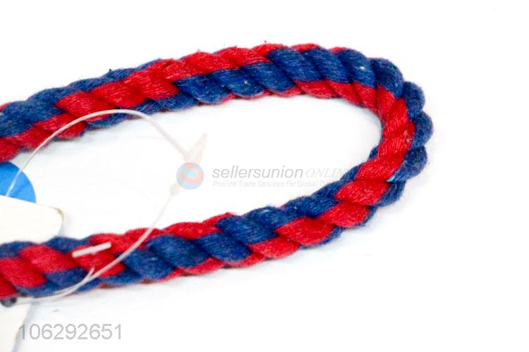 Best Sale Colorful Woven Cotton Rope Pet Toy