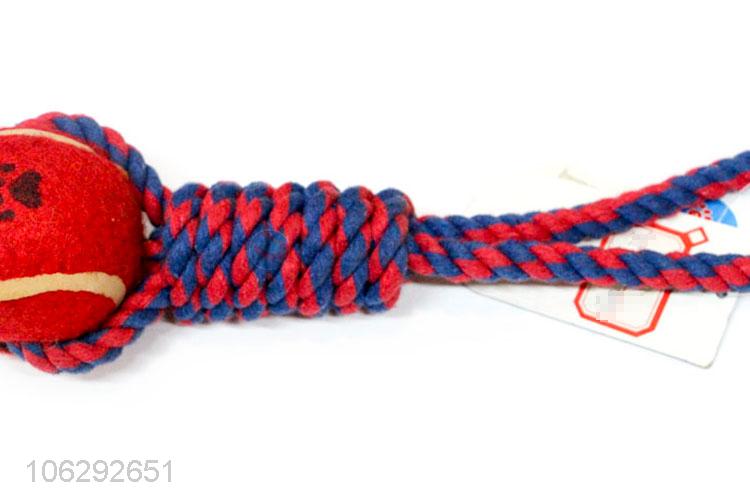 Best Sale Colorful Woven Cotton Rope Pet Toy