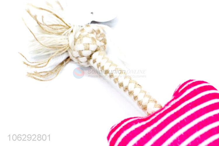 Custom Cotton Rope Bone Shape Chew Toy For Pet