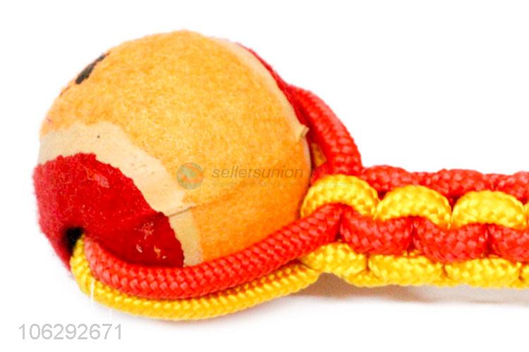 Fashion Pet Toy Cotton Knot Rope Ball Dog Toy