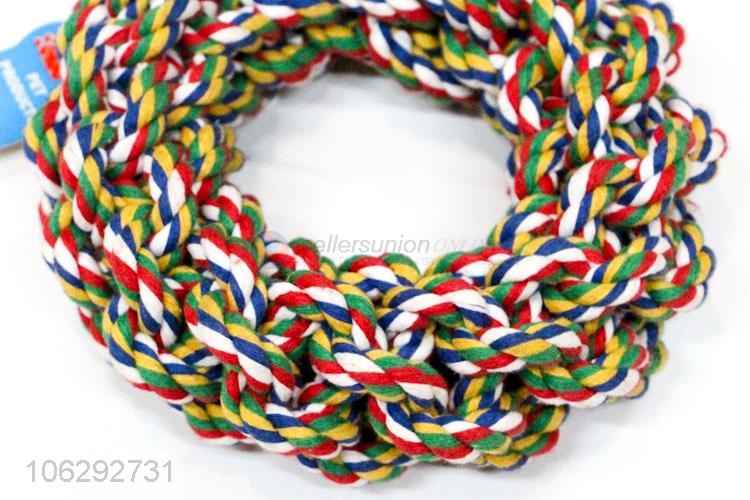 Wholesale Colorful Woven Cotton Rope For Pet