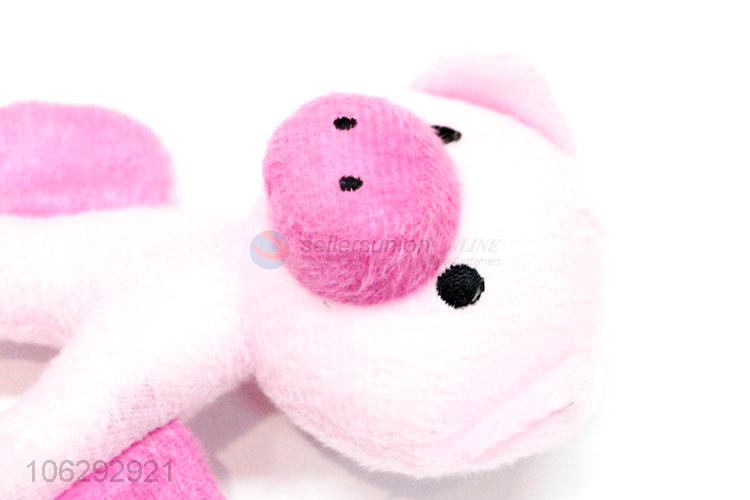 Hot Selling Cartoon Pig Flannelette Pet Toy