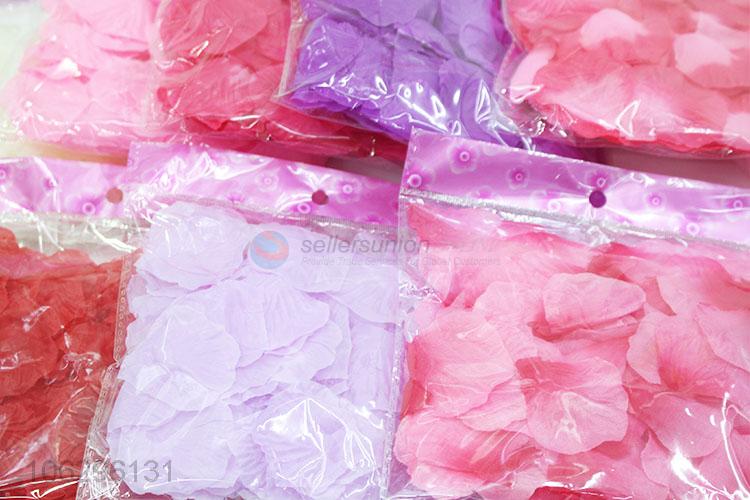 Delicate Design Colorful Silk Flower Petals For Decoration