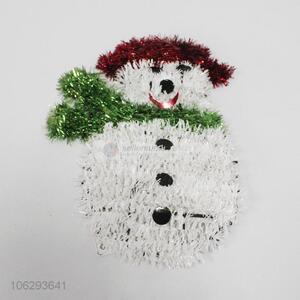 Wholesale festival decoration tinsel Christmas snowman