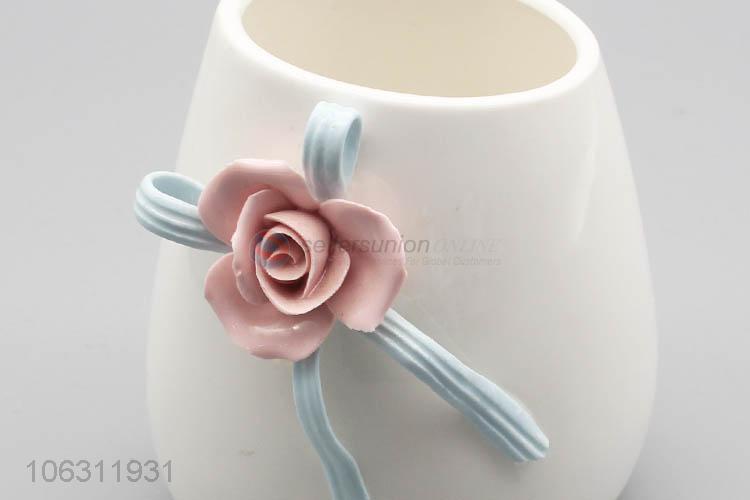 Low price home decor elegant flower ceramic vase