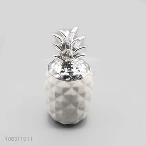 Newly designed home decoration pineapple shape ceramic vase