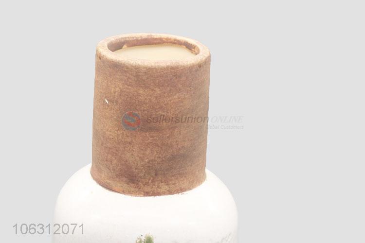 Professional suppliers leaf embossment design porcelain vase