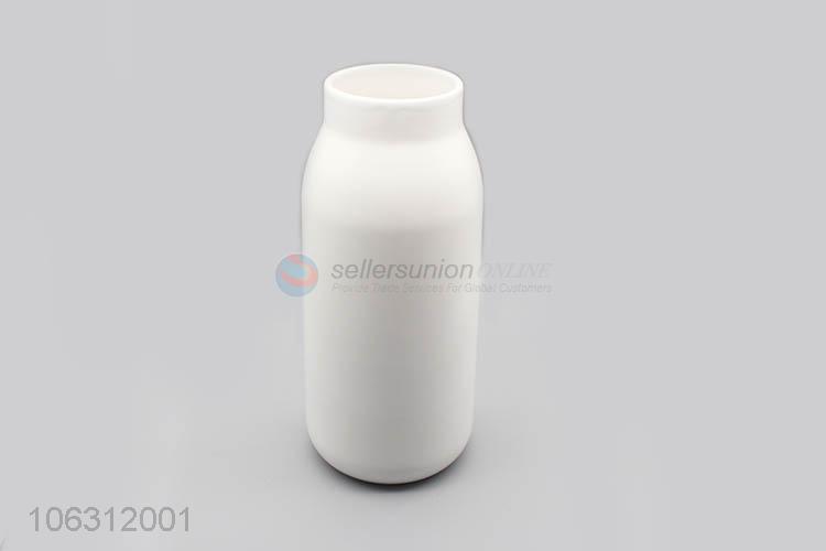 Competitive price green leaf printing porcelain flower vase