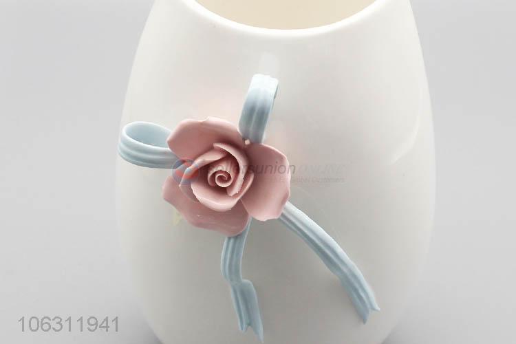 Best selling hotel decor delicate flower porcelain vase