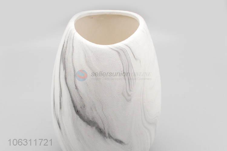 Recent design creative marbling ceramic vase for decoration