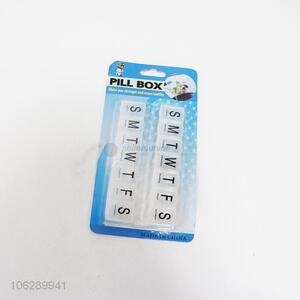 Promotion portable 7 days plastic pill box