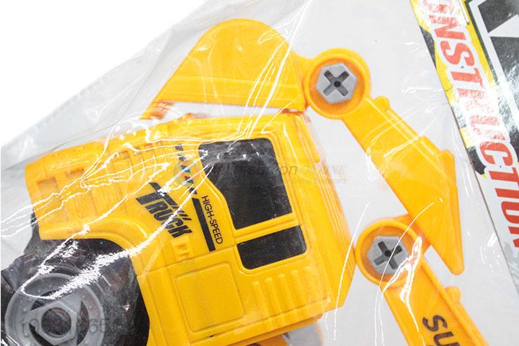 Top manufacturer plastic excavator truck model toy for kids