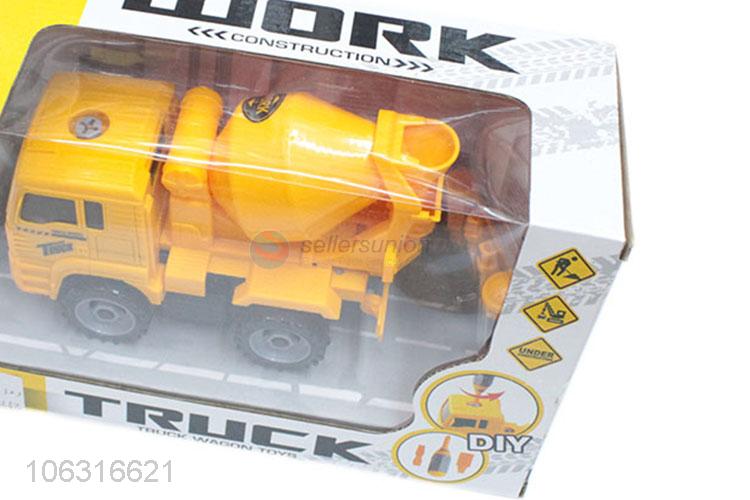 Hot sale children plastic cementing truck model toy