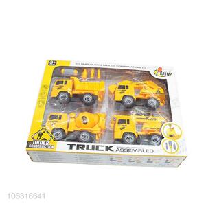 Great sales children plastic construction truck set toys