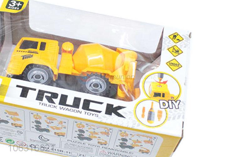 Hot sale children plastic cementing truck model toy