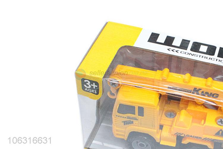 Bulk price plastic crane truck model toy for kids