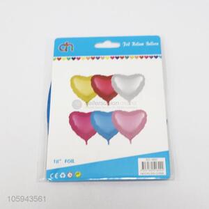 China Manufacturer Pure Color Heart-Shaped Foil Balloon