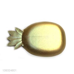 Custom New Gold Home Decoration Pineapple Shape Tray