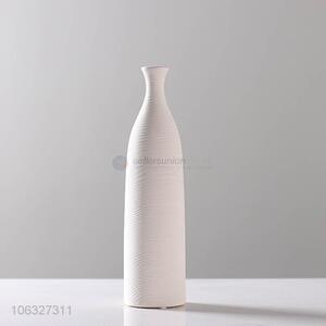 Trendy And Simple White Ceramic Vase Home Decoration Ornament