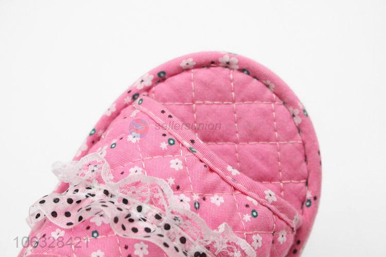 Hot Style Cotton Fabric Indoor Slippers For Women