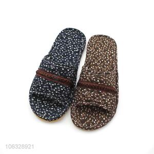 Custom Fancy Printed Women'S Cotton Fabric Slippers