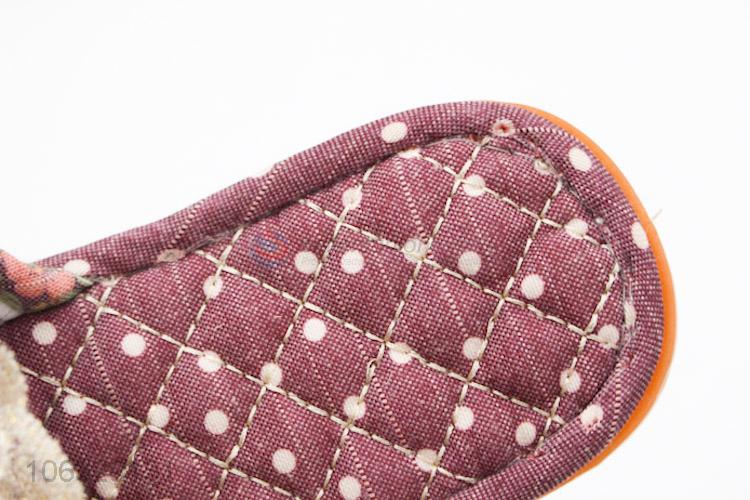 Custom Linen Open Toe Breathable Non-Skid Slippers For Home