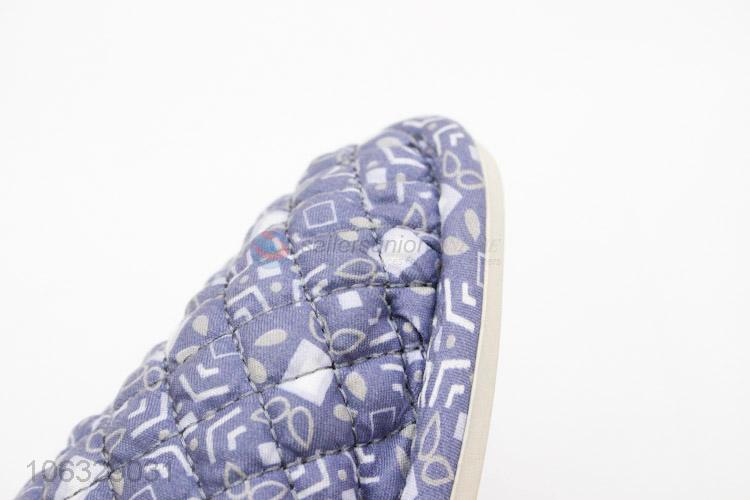 New Design Cotton Colth Printed Men Women Indoor Slipper