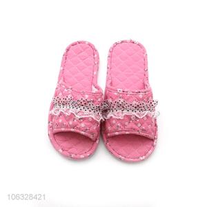 Hot Style Cotton Fabric Indoor Slippers For Women