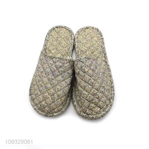 Personalized Cheap Cotton Colth Closed Toe Slipper Home Slippers