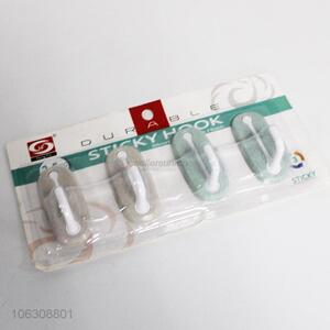 Promotional 4pcs self-adhesive wall hooks sticky hooks