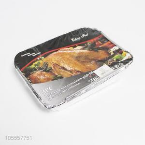 Wholesale 3pc rectangular aluminum foil container