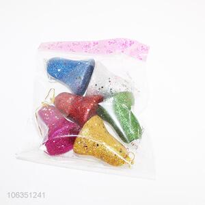 Top Selling Novelty Christmas Tree Ornaments foam Bell 6PC