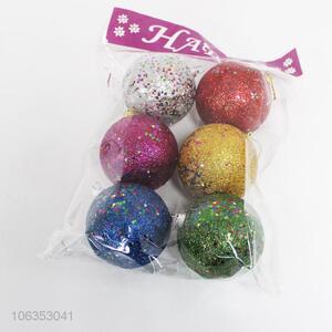 Lowest price 6pcs colorful foam Christmas balls