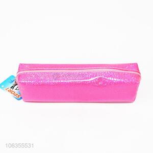 Custom Pu Leather Pen Bag Fashion Pencil Bag