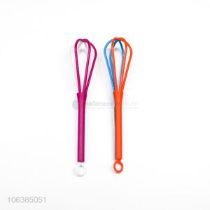 Suitable price kitchen supplies colorful plastic egg beater egg whisk