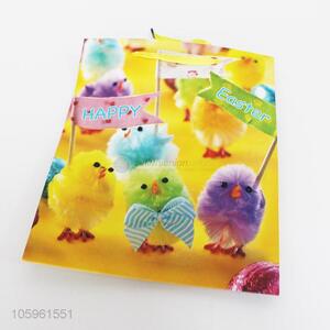 Factory Wholesale Easter Chick Pattern Gift Bag With Hook