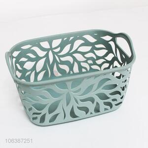 New arrival multifunctional fashion pierced plastic basket with handle