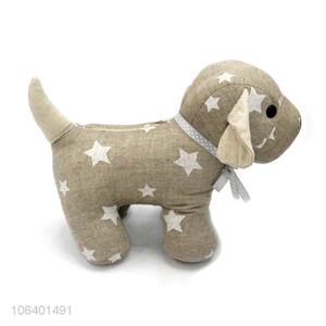 Good Quality Cartoon Dog Shape Cotton Door Stopper