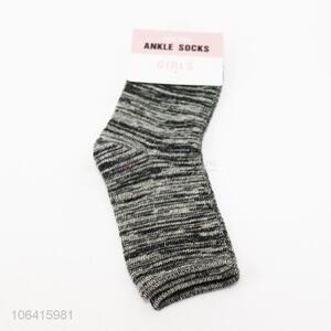 Hot selling children girls cotton ankle socks winter socks