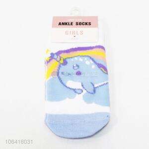 New arrival kids girls dolphin pattern ankle socks