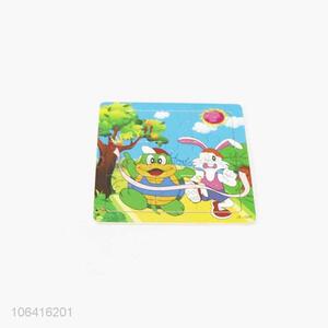 Cheap cartoon hare and tortoise pattern jigsaw puzzle