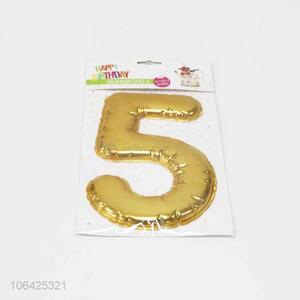 Hot selling birthday party decoration pvc number stickers