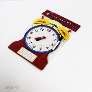 Factory price kids DIY paper cardboard clock